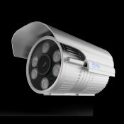乔安模拟监控摄像头高清夜视1200线室外有线家用监控器红外探头