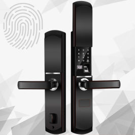 纽士盾自动滑盖指纹锁家用防盗门酒店锁智能锁密码锁电子锁远程
