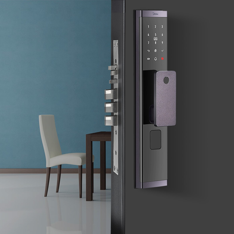 美的全自动指纹锁家用智能门锁防盗门刷卡门锁密码锁电子锁BF510